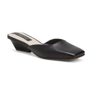 FRANCO SARTO Leather Nicola Heeled Mules